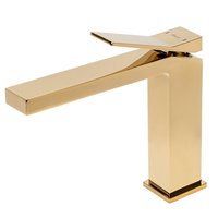 Umývadlová batéria MAXMAX Rea DUET - nízka - zlatá