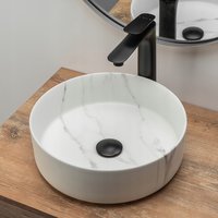 Keramické umývadlo MAXMAX Rea SAMI - svetlo šedé - imitácia mramoru