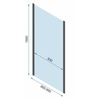 Sprchovací kút MAXMAX Rea RAPID fold 100x100 cm - čierny