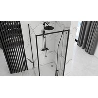 Sprchovací kút Rea RAPID swing 80x90 cm - čierny