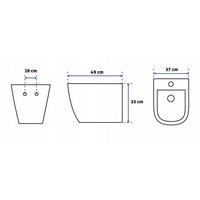 Závesné WC MAXMAX Rea Carlo mini RIMLESS + Duroplast sedátko flat - biele