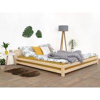 Dizajnová posteľ z masívu 200x200 cm DOUBLE