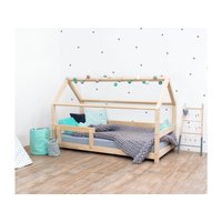 Detská Domčekové posteľ z masívu 180x90 cm TEREZA sa zábranami