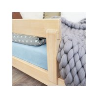 Detská Domčekové posteľ z masívu 160x90 cm Poppy sa zábranami