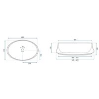 Keramické umývadlo MAXMAX Rea ANGELA - biele