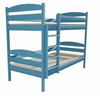 Detská poschodová posteľ z MASÍVU 200x90cm bez zásuvky - PP004