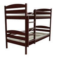 Detská poschodová posteľ z MASÍVU 200x90cm bez šuplíku - PP004