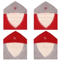 Vianočné návlek na stoličky vianočný škriatok - sada 4 kusov