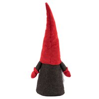 Vianočný škriatok 63 cm - čierno / červený