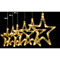 Vianočná svietiace reťaz - hviezdy - 92 LED - 250x110 cm