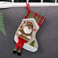 Vianočné závesná ponožka so Santom na malé darčeky - 53x30 cm
