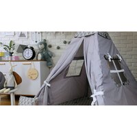 Detský stan TEEPEE (TÍPÍ) ZIMNÉ ZVIERATKÁ s doplnkami - šedý