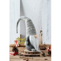 Vianočný škriatok 50 cm - šedý