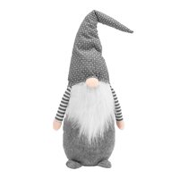Vianočný škriatok 60 cm - šedý