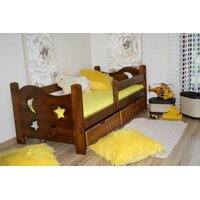 Detská posteľ Z MASÍVU 160x80cm SO ZÁSUVKAMI - DP021