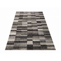 Kusový koberec PANNE pásky - odtiene šedej