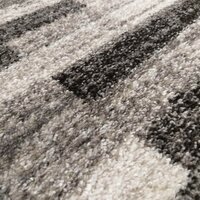Kusový koberec PANNE pásky - odtiene šedej