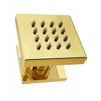 Bočná sprchová tryska MEXEN - hranatá - 50x50 mm - zlatá, 79360-50