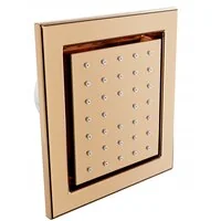 Podomietková bočná sprchová tryska MEXEN - hranatá - 12x13 cm - rose gold, 79365-60