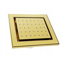 Podomietková bočná sprchová tryska MEXEN - hranatá - 12x13 cm - zlatá, 79365-50