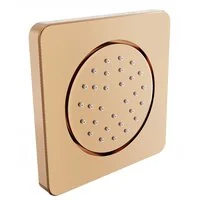 Podomietková bočná sprchová tryska MEXEN - guľatá - 13x13 cm - rose gold, 79366-60