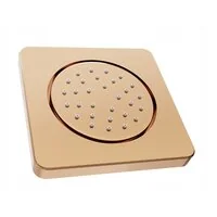 Podomietková bočná sprchová tryska MEXEN - guľatá - 13x13 cm - rose gold, 79366-60
