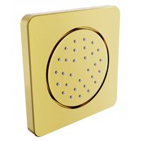 Podomietková bočná sprchová tryska MEXEN - guľatá - 13x13 cm - zlatá, 79366-50