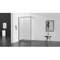 Sprchový žľab do steny MEXEN FLAT WALL 2v1 - čierny matný, 1730060