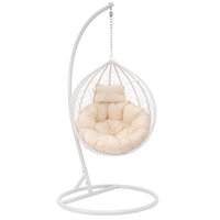 Závesné hojdacie kreslo MONTANA - biele - veľ. S