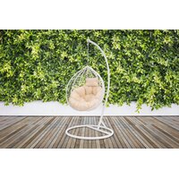 Závesné hojdacie kreslo MONTANA - biele - veľ. S