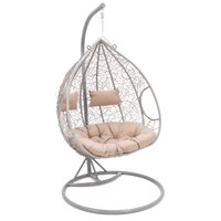 Závesné hojdacie kreslo MONTANA - šedé - vel. XXL - pre 2 osoby