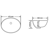 Keramické umývadlo MAXMAX Rea NEL - čierne lesklé - pod dosku