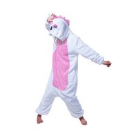 Overal KIGURUMI - jednorožec svetlo ružový / biely