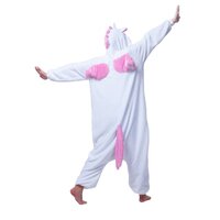 Overal KIGURUMI - jednorožec svetlo ružový / biely