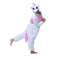 Overal KIGURUMI - jednorožec svetlo ružový / biely