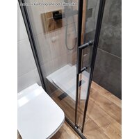 Sprchové dvere maxmax MEXEN APIA 125 cm - BLACK, 845-125-000-70-00