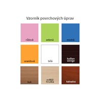 SKLADOM: Detská skriňa BAGR - TYP 6B - zeleno / biela