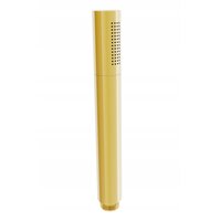 Ručná mosadzná sprchová hlavica MEXEN R-70 - 1 funkcia - 182x25 mm - zlatá, 79570-50