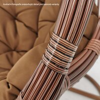 Závesné hojdacie kreslo SANTOS - sivé / čierne - XXL