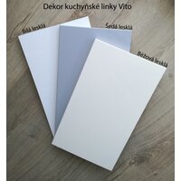 Dolná kuchynská skrinka VITO so zásuvkami - 80x82x52 cm - béžová lesklá