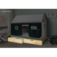 Šuplíky pod posteľ KIDS a BARČA z masívu borovice - prírodné - 2 ks