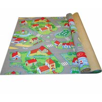 Detský koberec dedinská - svetlý - 100x100 cm