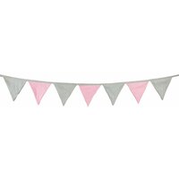 Dekoračná vlajková girlanda LUXURY - RUŽOVÉ ZVIERATKÁ