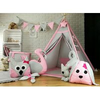 Dekoračná vlajková girlanda LUXURY - RUŽOVÉ ZVIERATKÁ