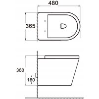 Závesné WC MEXEN RICO RIMLESS + Duroplast sedátko slim - svetlo šedé matné, 30724061