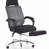 Kancelárska stolička FLY s podnožkou čierna
