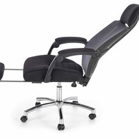 Kancelárska stolička FLY s podnožkou čierna