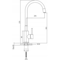 Kuchynská batéria MEXEN FLEX - biela / chrómová, 670900-02