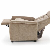 Polohovacie kreslo JURY - čalúnené - šedé