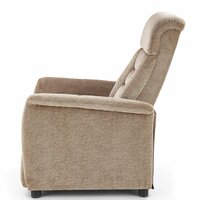 Polohovacie kreslo JURY - čalúnené - šedé